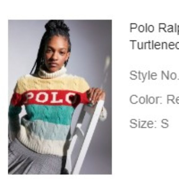 Brand New Polo Wool Turtleneck Sweater - Picture 3 of 3